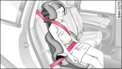 Asiento trasero: Asiento para niños con respaldo